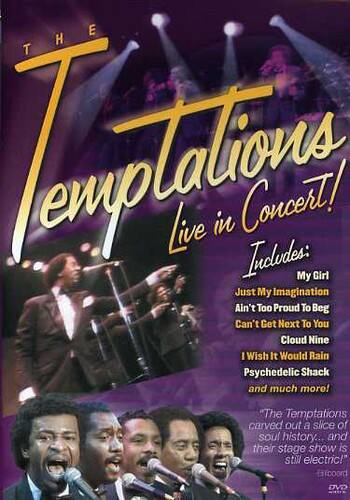 Front. The Temptations - The Temptations: Live in Concert   - DVD.