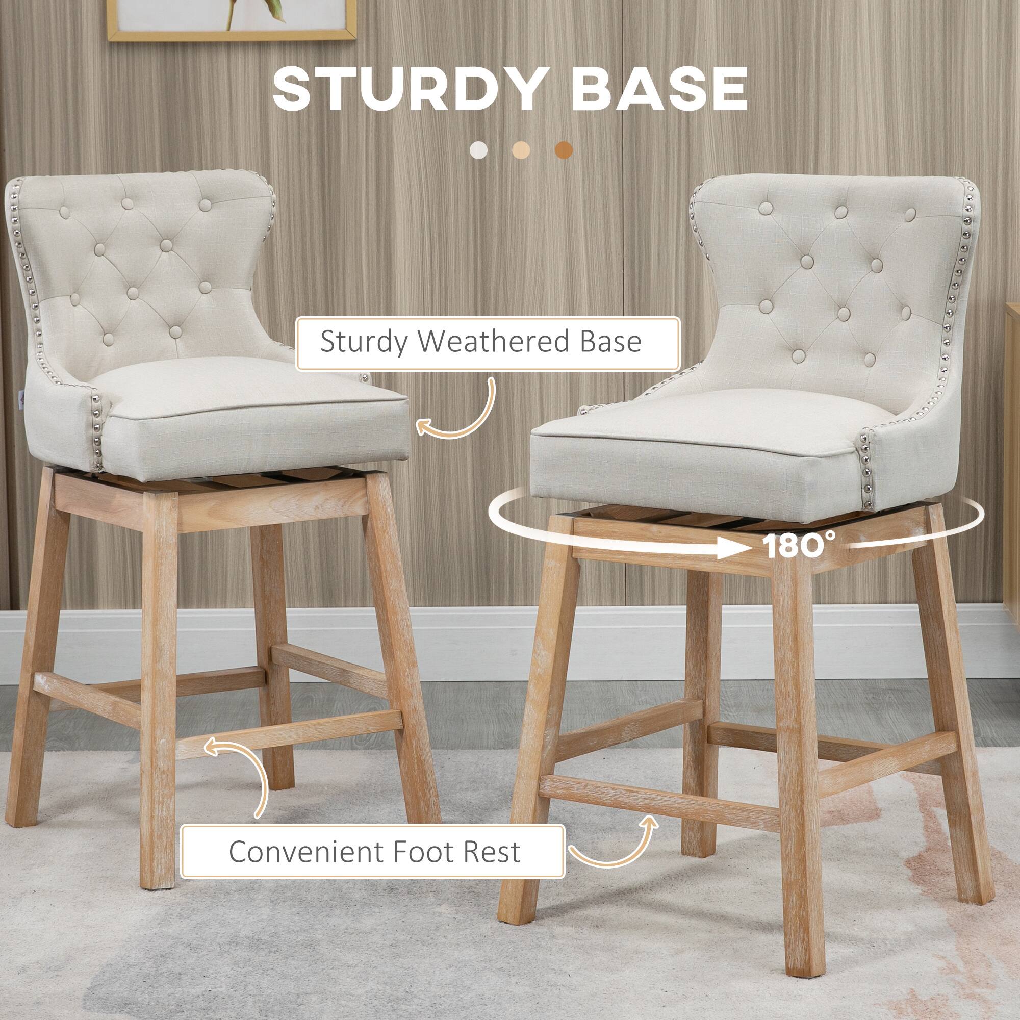 STURDY BASE

- Sturdy Weathered Base
- Convenient Foot Rest
- 180°