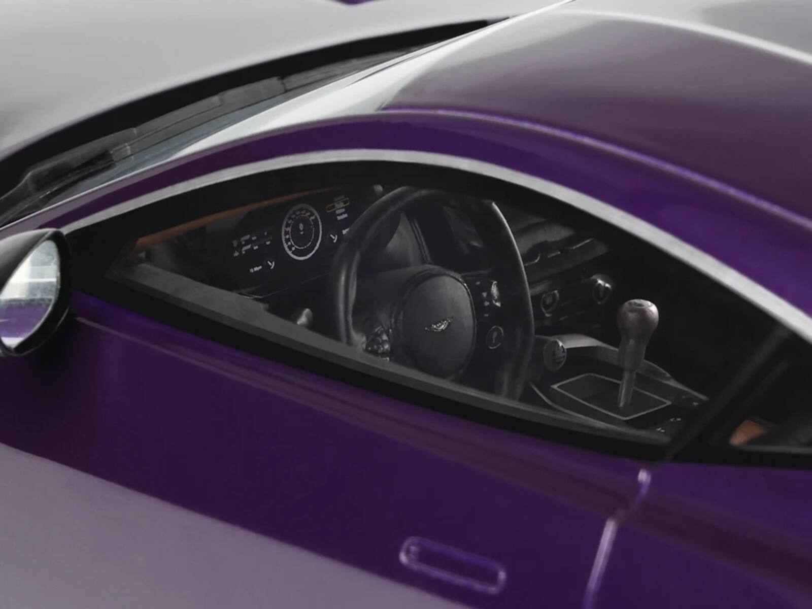 Alt View 1. GT Spirit - 2023 Aston Martin Valour Purple Metallic 1/18 Model Car by GT Spirit.