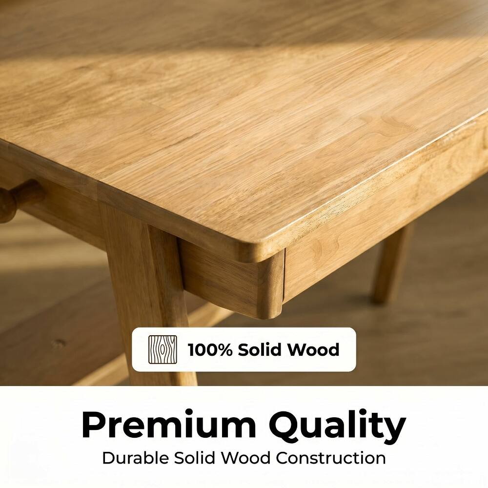 100% Solid Wood  
Premium Quality  
Durable Solid Wood Construction