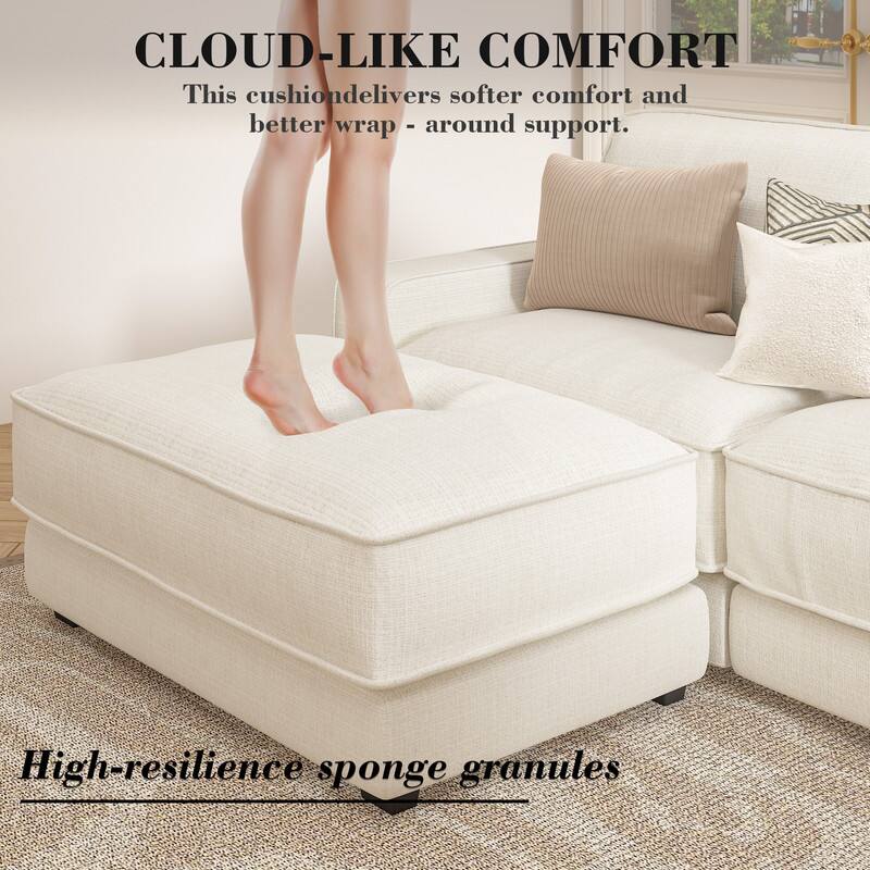 CLOUD-LIKE COMFORT  
This cushion delivers softer comfort and better wrap-around support.  

High-resilience sponge granules