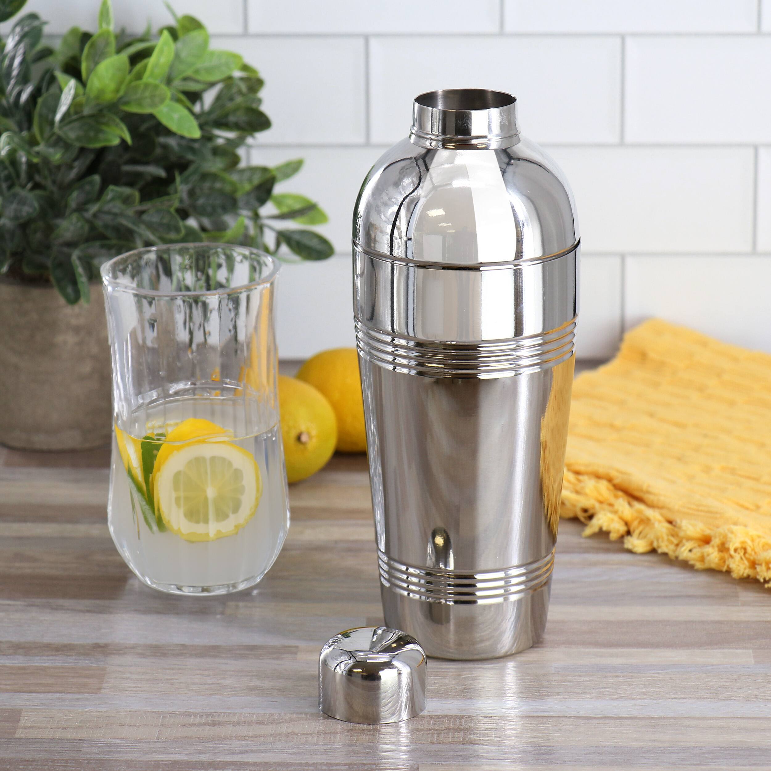 Alt View 4. Oster - Oster Baldwyn Stainless Steel 25.4 Ounce Cocktail Shaker in Silver - Silver.