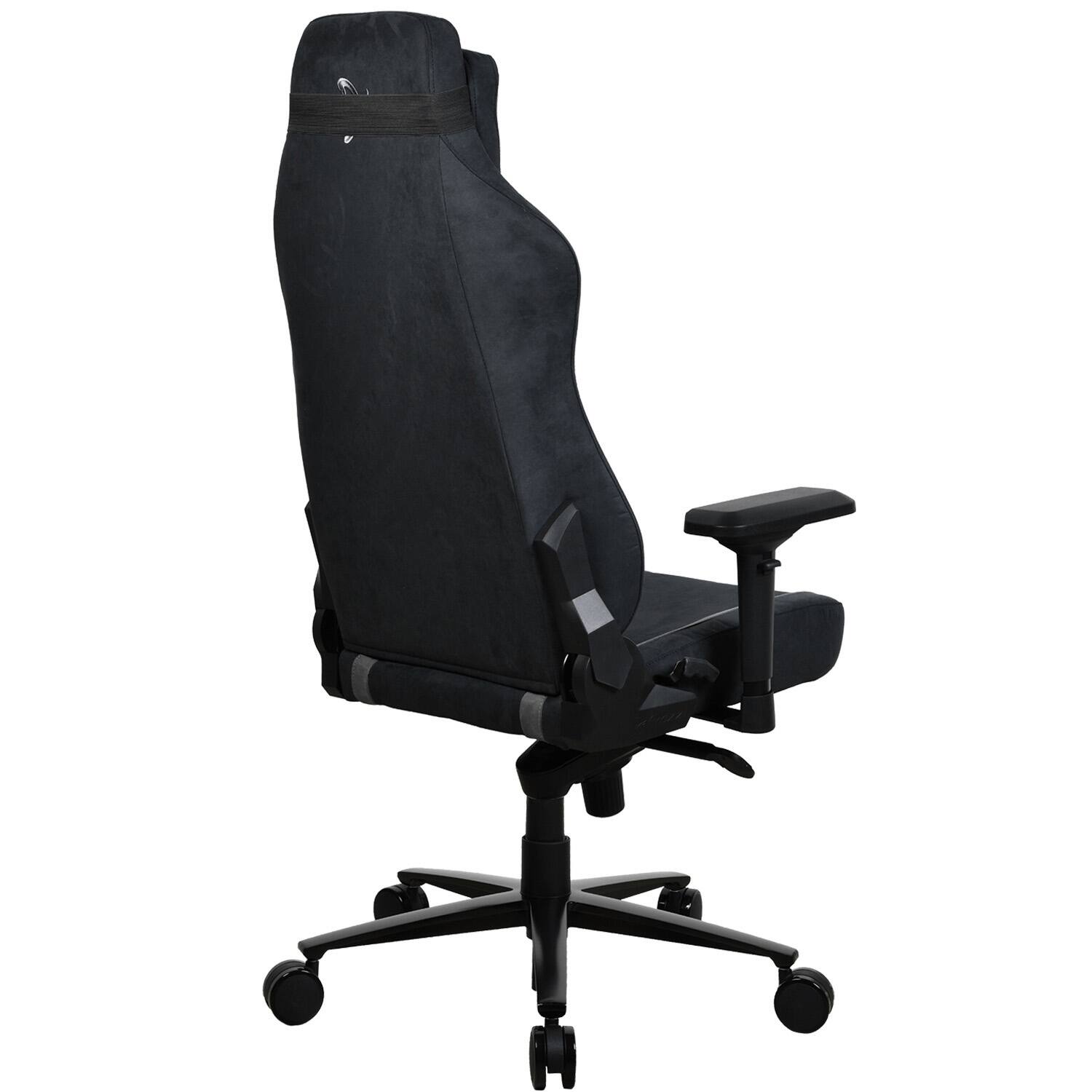 Alt View 14. Arozzi - Vernazza Series Top-Tier Premium Supersoft Upholstery Fabric Gaming Chair - Black.