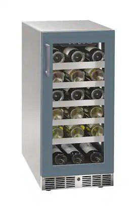 Marvel - 15"W. 3.0 Cu.Ft. Built-In Wine Refrigerator-Panel Ready Frame/Glass - Custom Panel Ready
