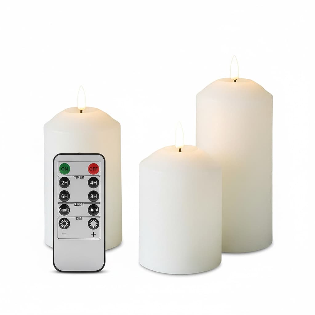 ON OFF TIMER 2H 4H 6H 8H MODE Candle Light DIM
