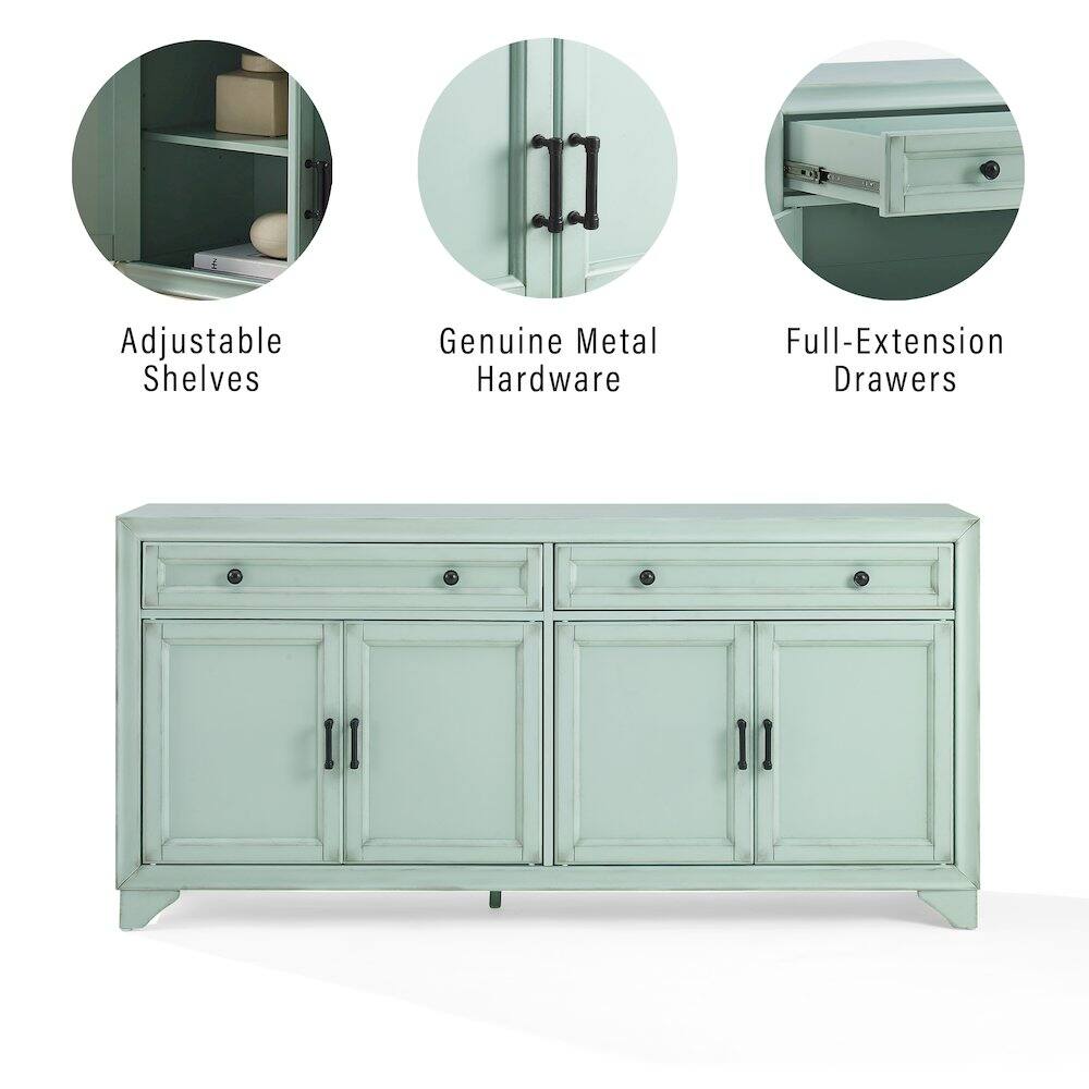 Adjustable Shelves  
Genuine Metal Hardware  
Full-Extension Drawers