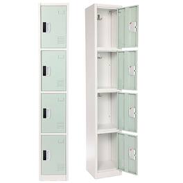 AdirOffice - Storage Locker 629-Series 72" H 4-Tier Steel Digital Lock 4-Shelf Locker - Misty Green