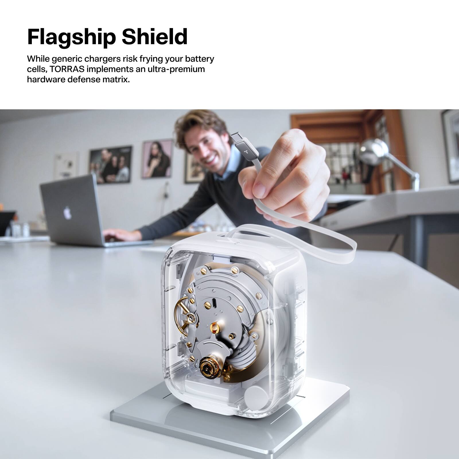 Flagship Shield

While generic chargers risk frying your battery cells, TORRAS implements an ultra-premium hardware defense matrix.