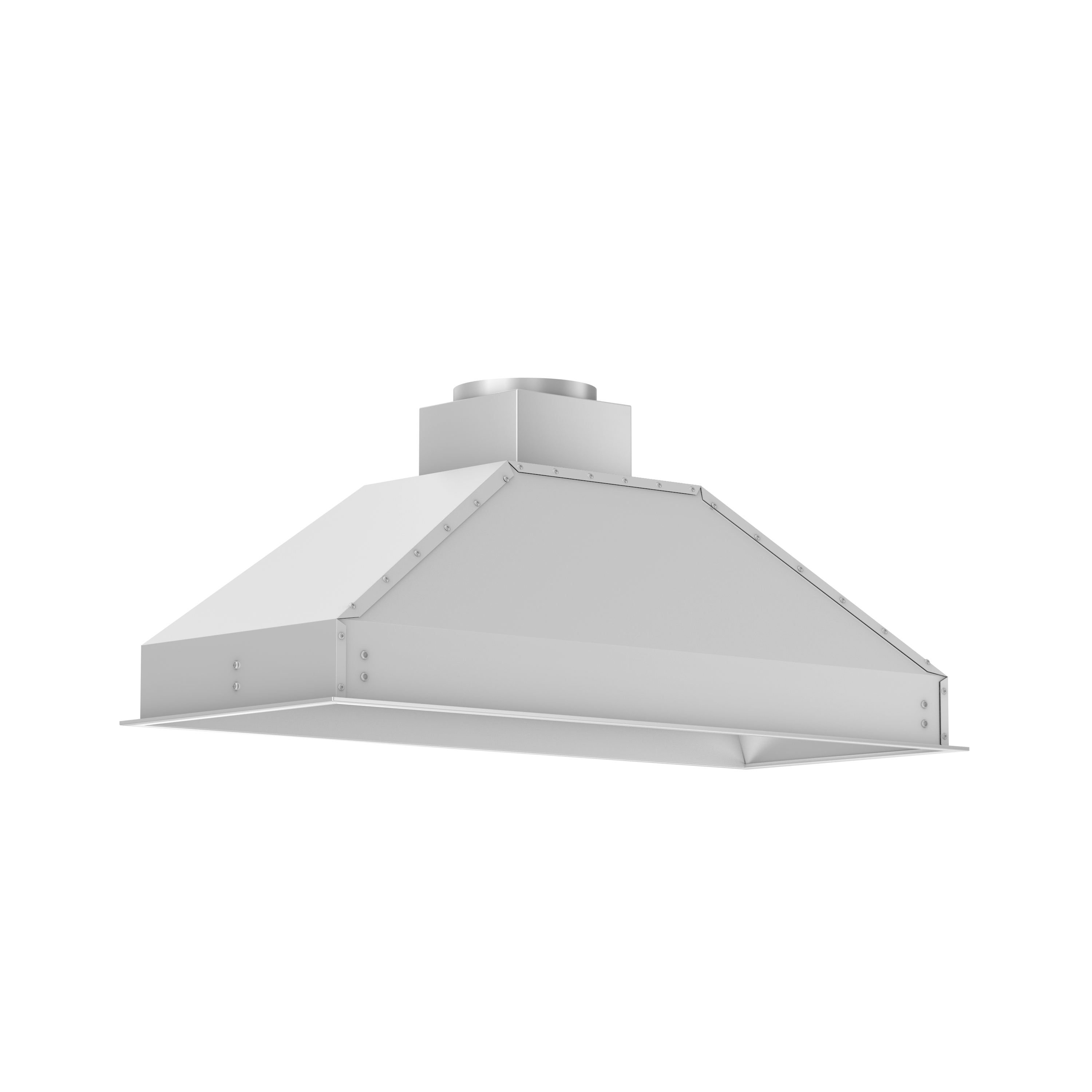 Left. ZLINE - ZLINE 46" Ducted Remote Blower Range Hood Insert in Stainless Steel (698-RD-46) - Stainless Steel.