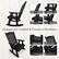 a - 29.1" high backrest 20.7" deep seat - Rollback design Proper recline angle Designed for Comfort & Pursuit of Sturdiness Extra-thick slats Glossy, excellent paint finish Small gaps Wide armrest