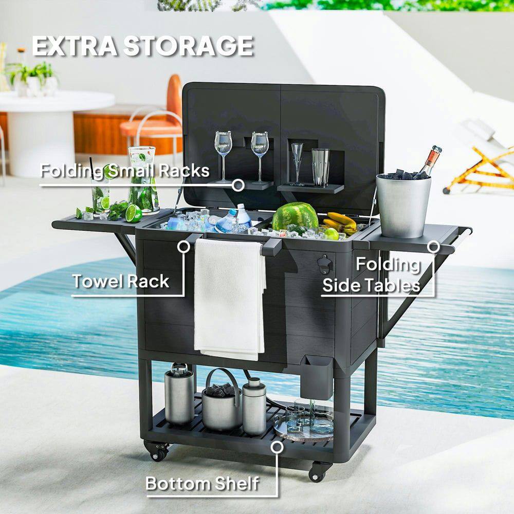 - EXTRA STORAGE
  - Folding Small Racks
  - Towel Rack
  - Folding Side Tables
  - Bottom Shelf