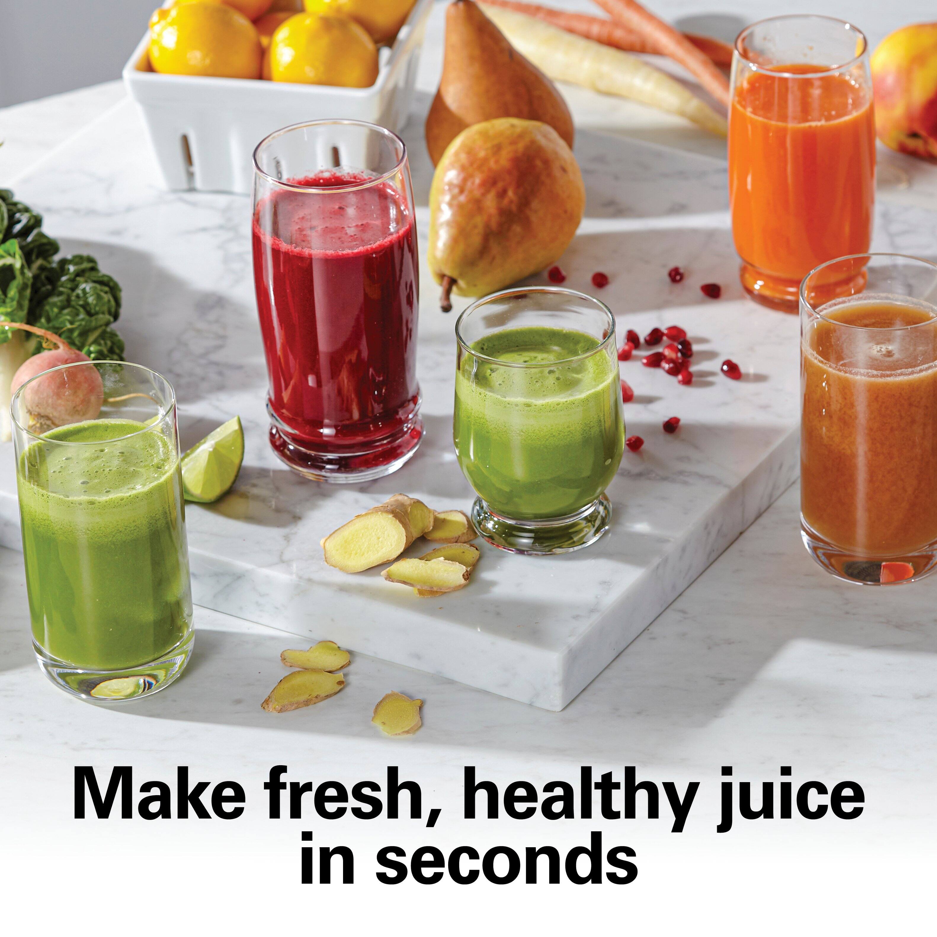 Make fresh, healthy juice in seconds