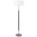 Angle. Camden&Wells - Simone Floor Lamp - Rustic Oak/Polished Nickel.