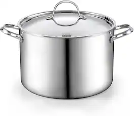 Cooks Standard - Multi-Ply Clad Stock Pot with Lid, 12 Quart - Stainless Steel