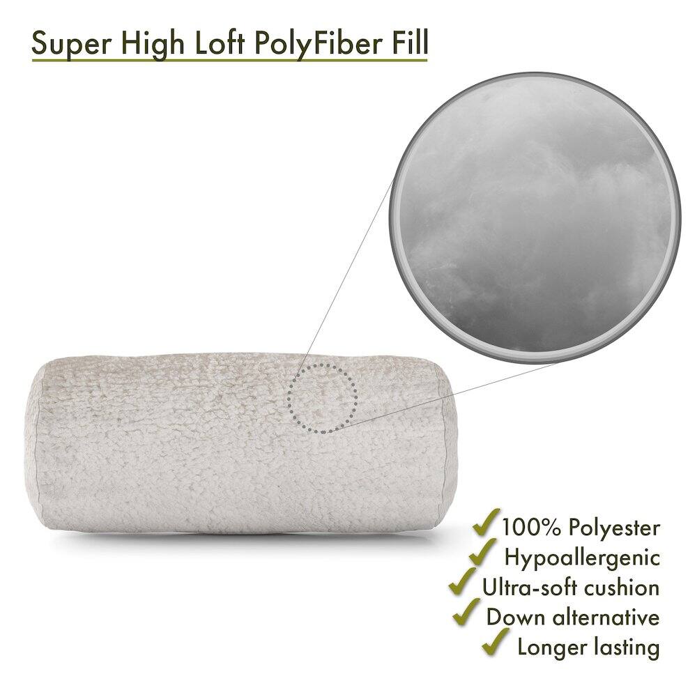 Super High Loft PolyFiber Fill

- 100% Polyester
- Hypoallergenic
- Ultra-soft cushion
- Down alternative
- Longer lasting