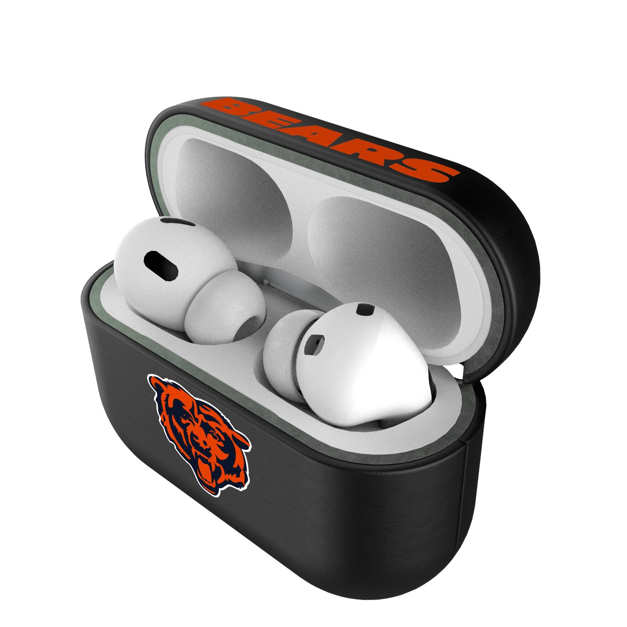 Alt View 3. Keyscaper - Chicago Bears Chicago Bears Insignia 1st Gen AirPods Pro Case Cover - Black.