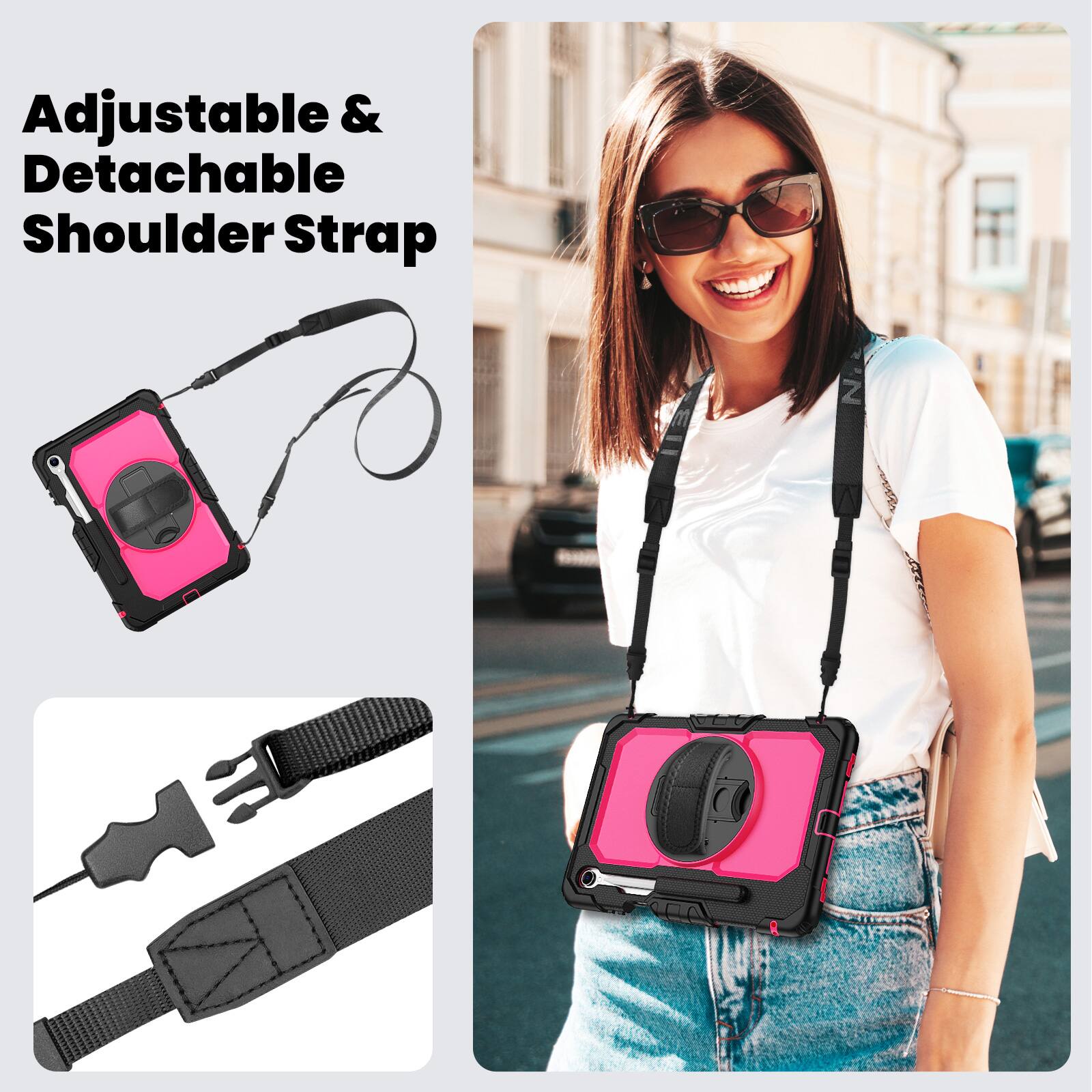 Adjustable & Detachable Shoulder Strap