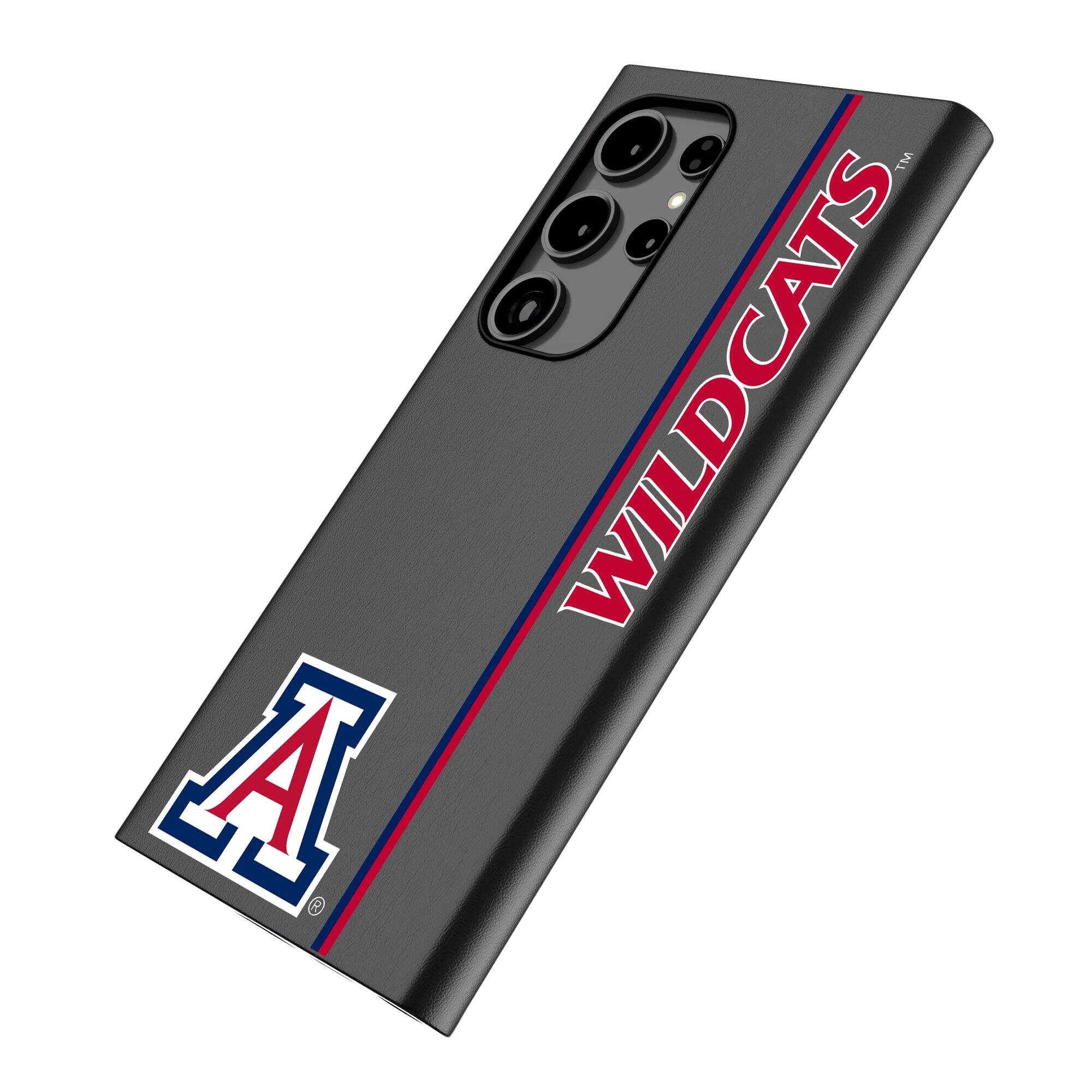 Alt View 1. Keyscaper - Arizona Wildcats Galaxy Magnetic Bump Case - S24 - Black.