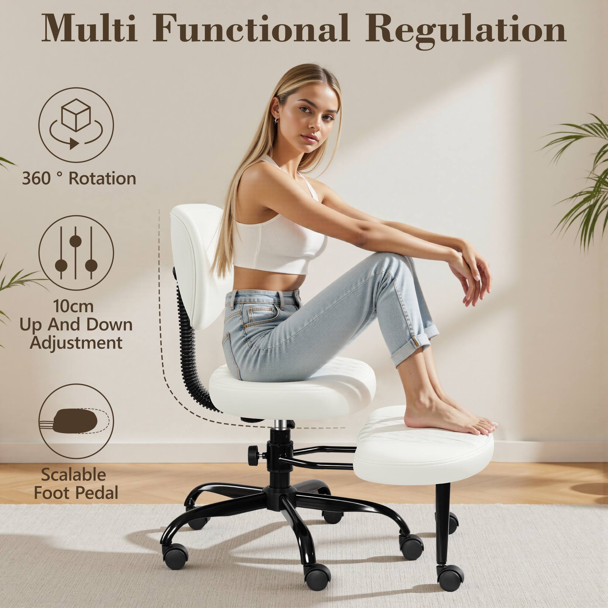 Multi Functional Regulation, 360° Rotation, 10cm Up And Down Adjustment, Scalable Foot Pedal