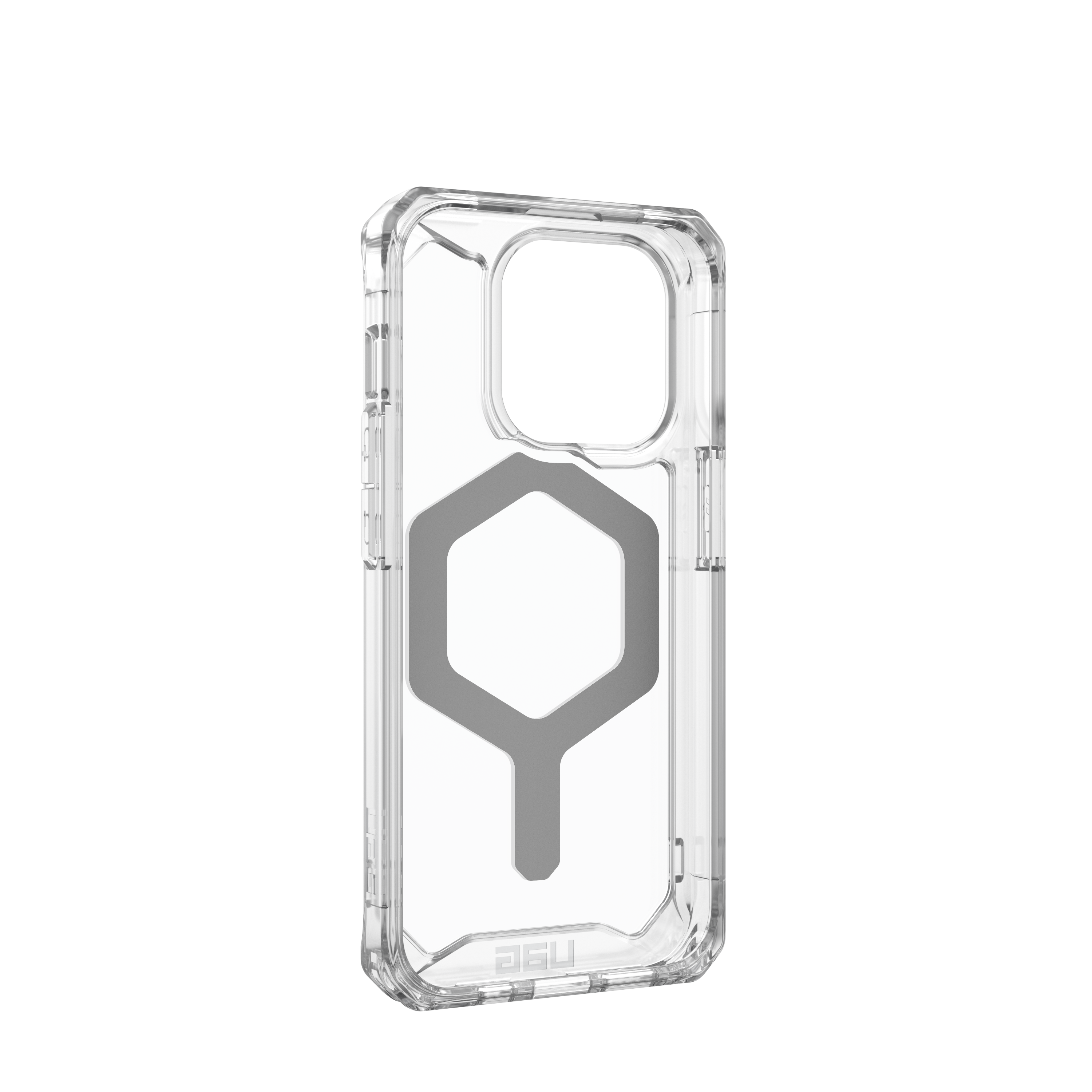 Alt View 6. UAG - Plyo Pro Series Case with Magsafe for Apple iPhone 15 Pro - Ice/Silver.