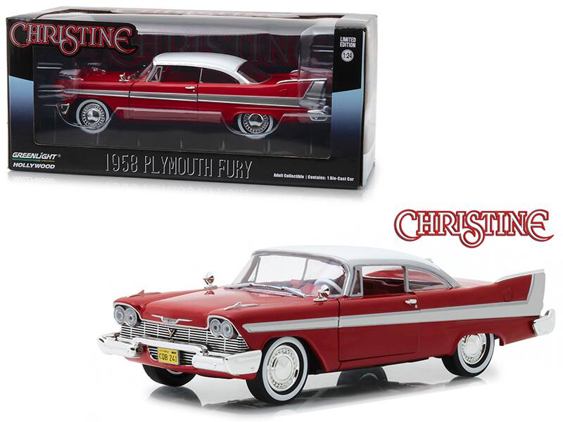 CHRISTINE
1958 PLYMOUTH FURY
LIMITED EDITION 1:24
GREENLIGHT HOLLYWOOD
Adult Collectible | Contains: 1 Die-Cast Car
CHRISTINE