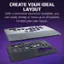 Create Your Ideal Layout With a Removable Aluminum Faceplate, You Can Easily Remap or Move Up to 16 Buttons to Build Your Own Layout.