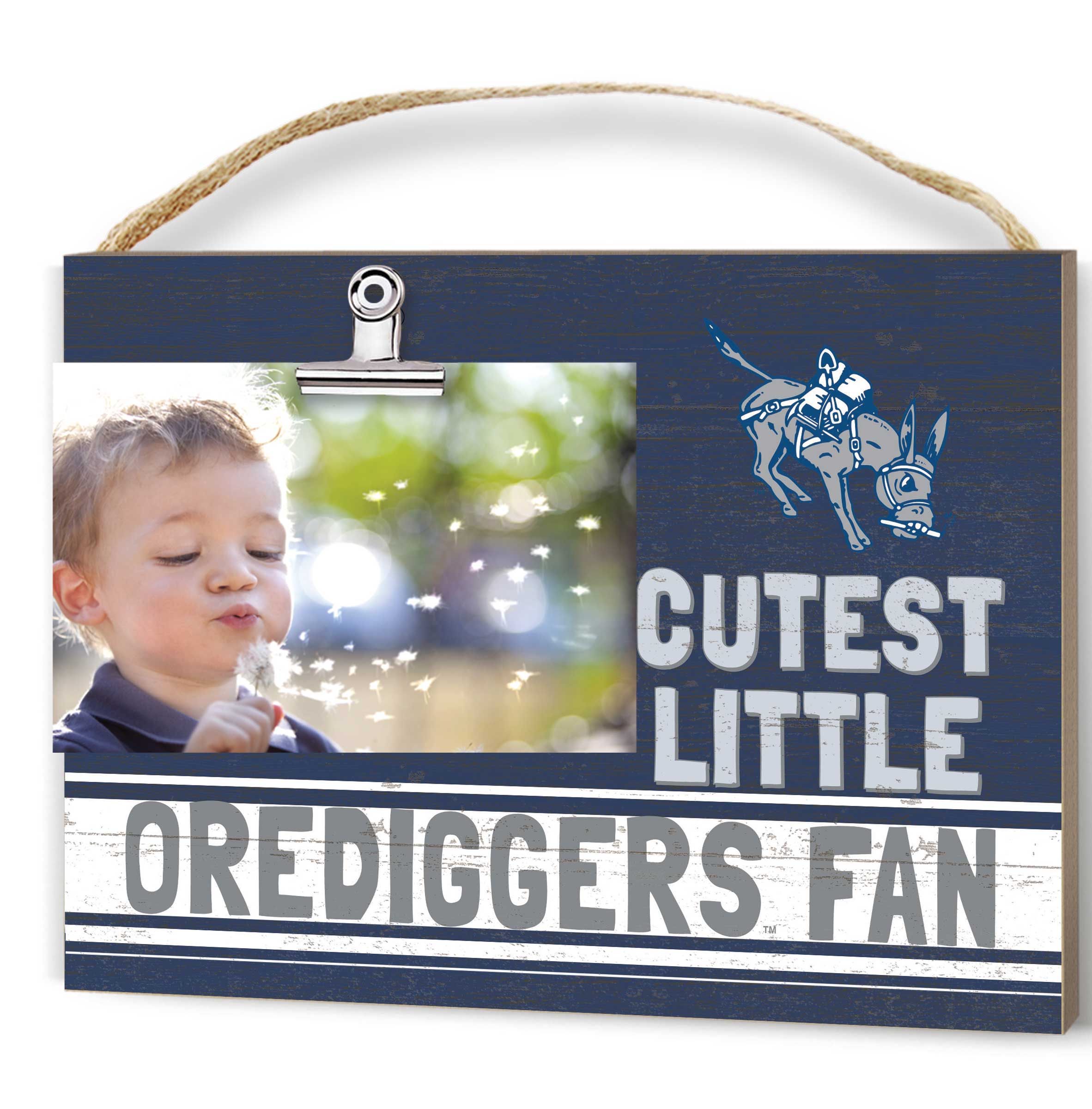 Blue Colorado School of Mines Orediggers 8'' x 10'' Cutest Little Team Logo Clip Photo Frame