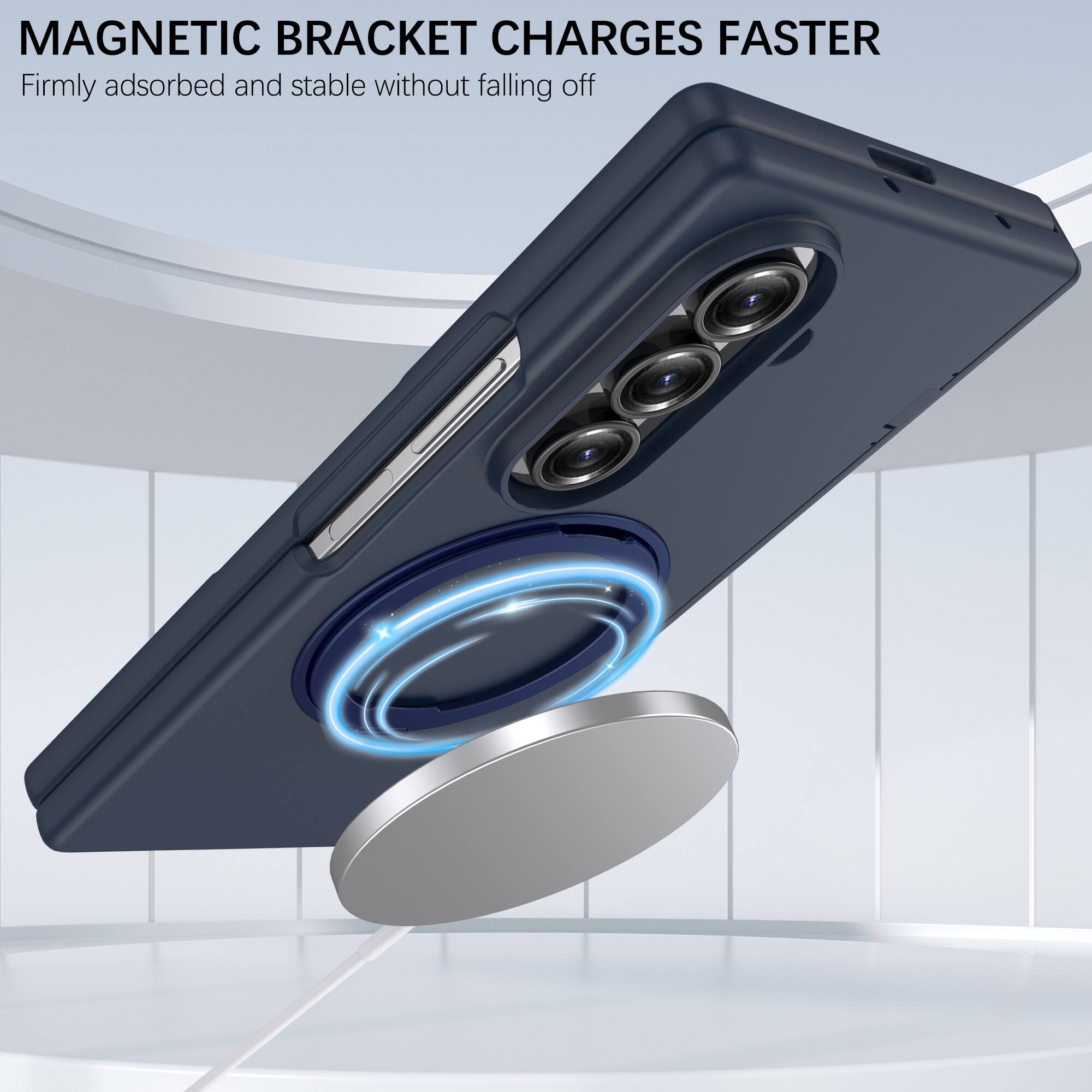 MAGNETIC BRACKET CHARGES FASTER  
Firmly adsorbed and stable without falling off