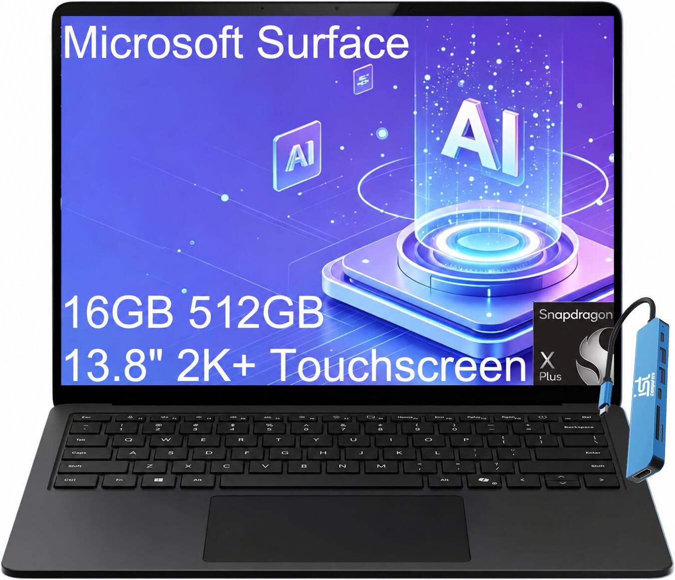 Microsoft Surface AI AI  
16GB 512GB Snapdragon 13.8" 2K+ Touchscreen X Plus