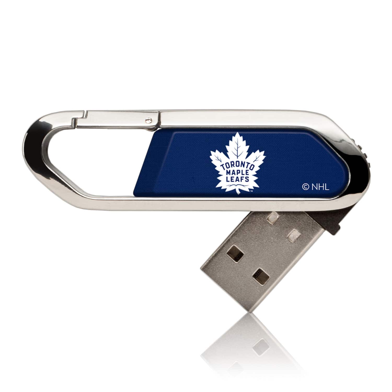 Keyscaper - Toronto Maple Leafs Clip USB Flash Drive-16 GB USB-C - Multicolor