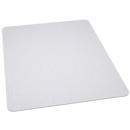 Front. Emma + Oliver - 45'' x 53'' Carpet Chair Mat - Clear.