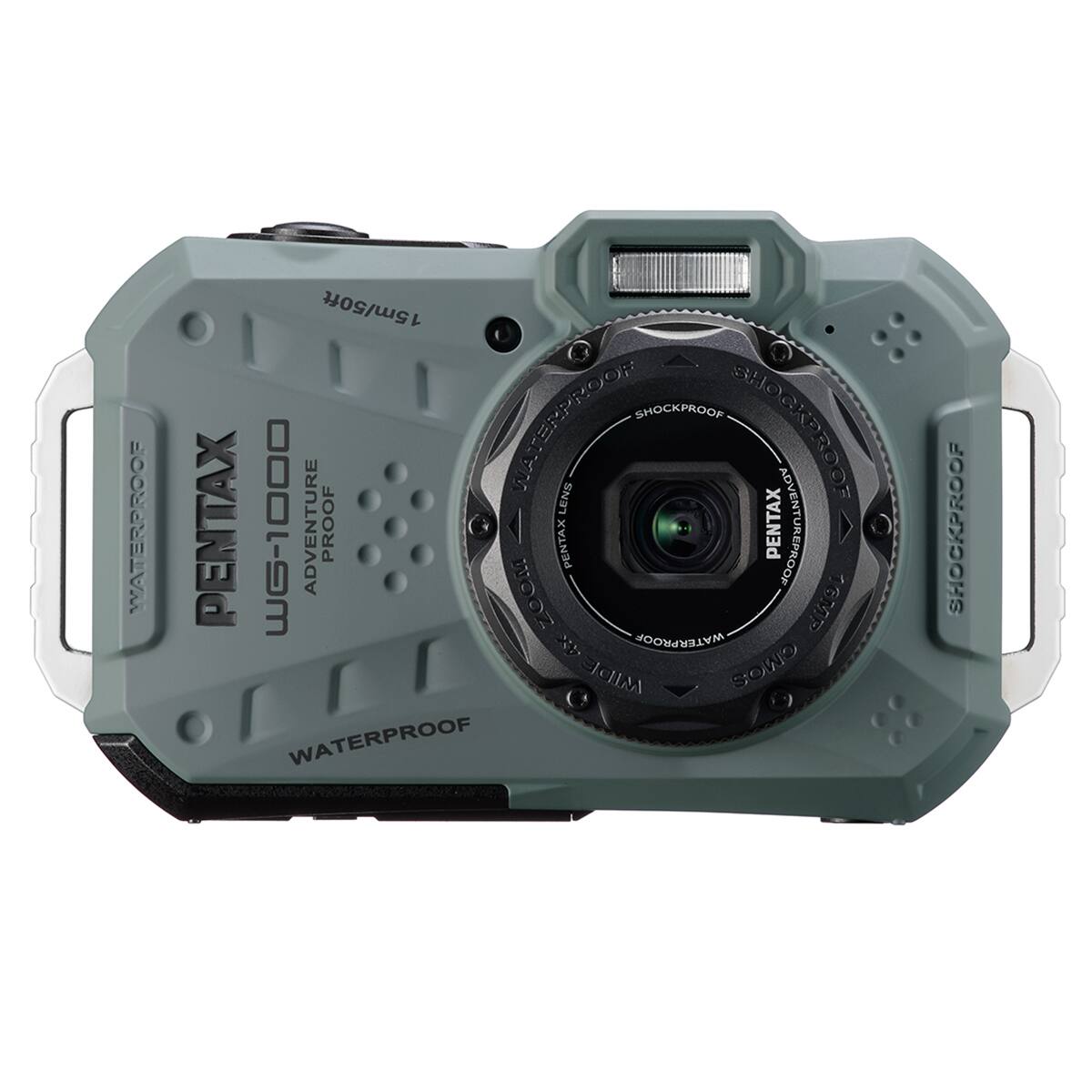WATERPROOF  
15m/50ft SHOCKPROOF  
PENTAX WG-10000  
ADVENTURE PROOF  
WATERPROOF LENS  
SHOCKPROOF  
PENTAX  
WIDE CMOS  
WATERPROOF  
SHOCKPROOF