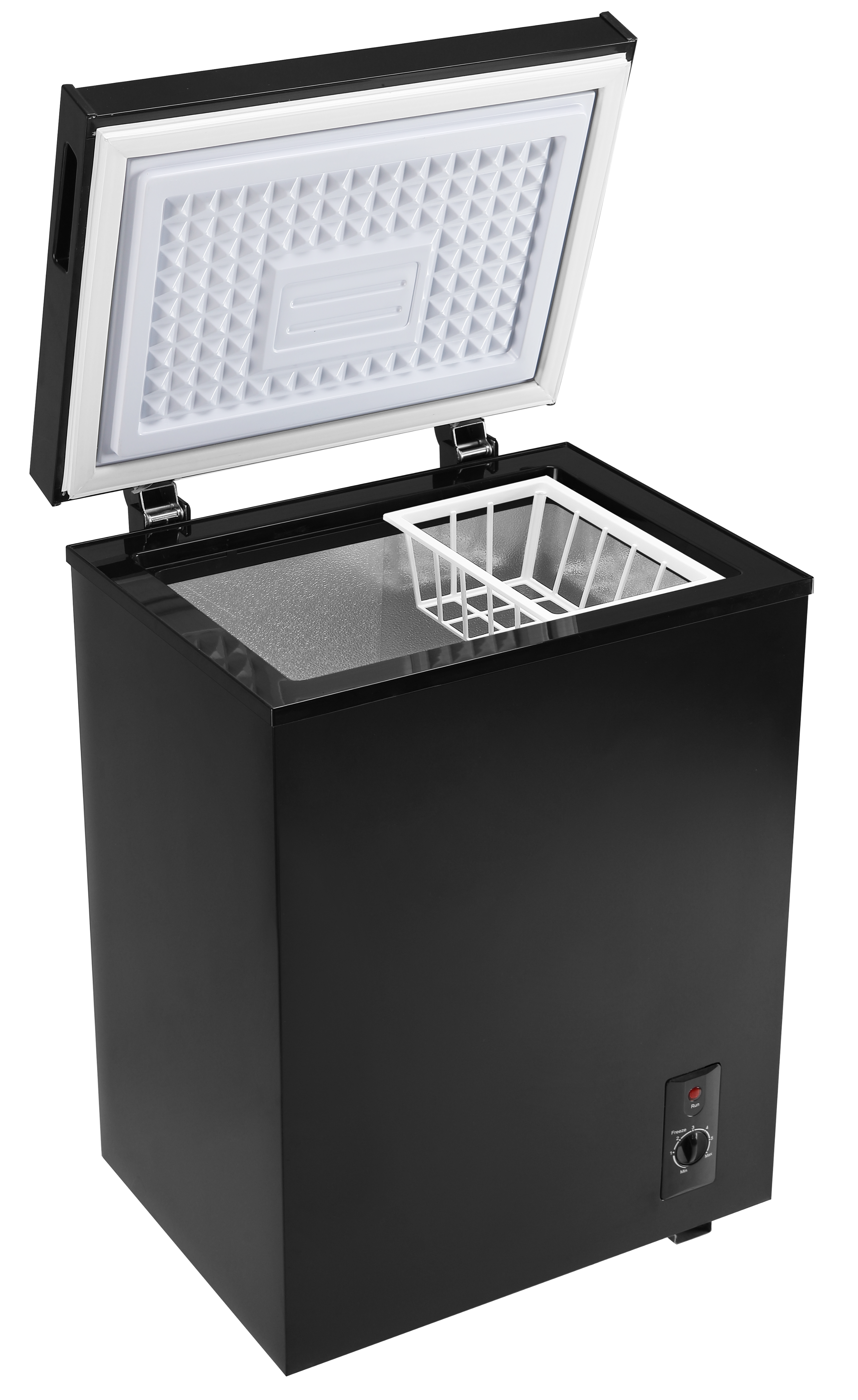 Alt View 6. Loheer - Compact 2.5 Cu. Ft. Chest Freezer - Adjustable Thermostat, Deep Freeze to -0.4°F, Removable Basket - BLACK.