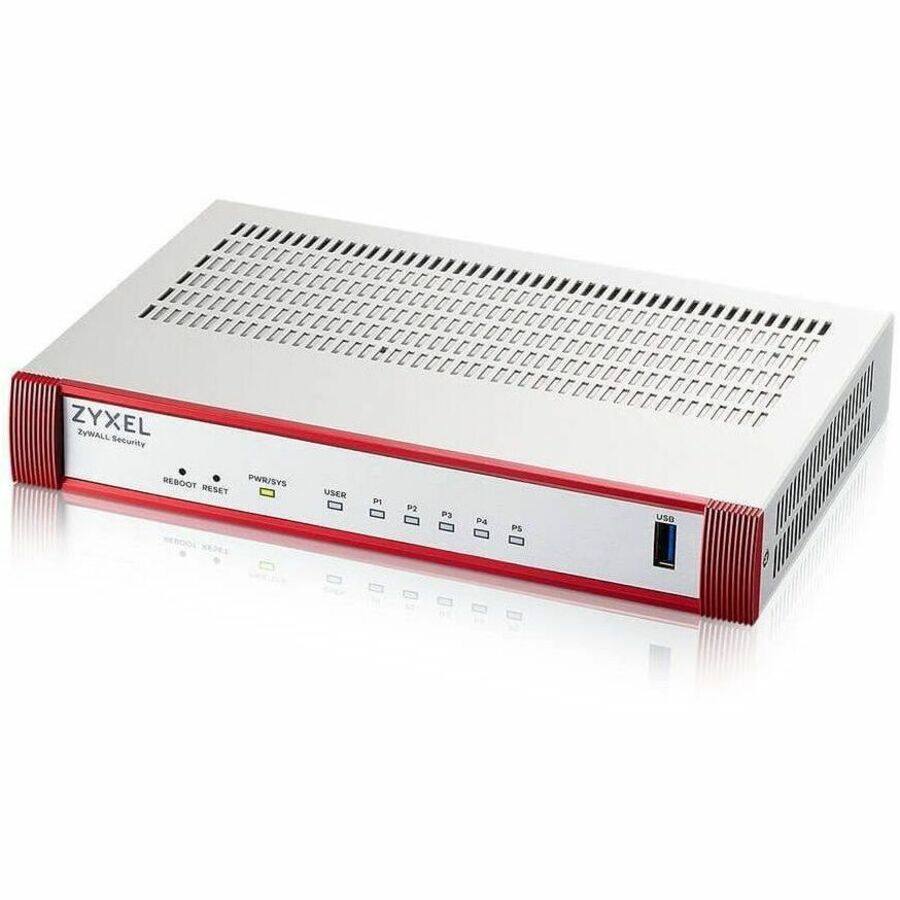 ZYXEL ZYWALL Security  
PWR/SYS  
RESET  
USER  
P1  
P2  
P3  
P4  
PS  
USB