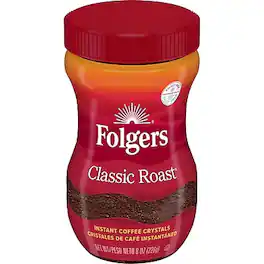 Folgers - Classic Roast Instant Coffee, Medium Roast (SMU20629)