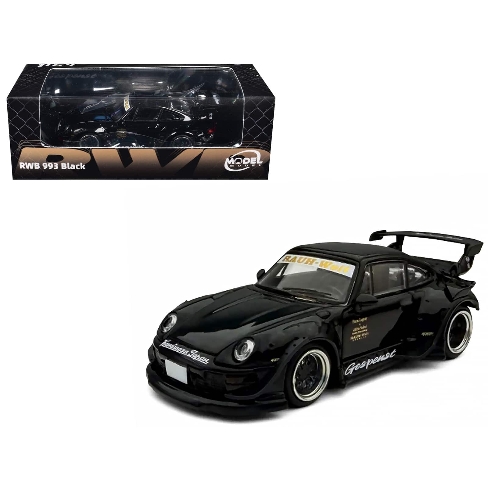 "RWB 993 ""Gespenst"" Black 1/64 Diecast Model Car by Model Model" price history on PriceWatchPro