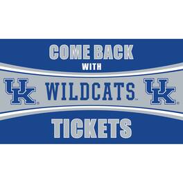 Evergreen Enterprises - Kentucky Wildcats 28" x 16" Come Back With Tickets Door Mat - Multicolor