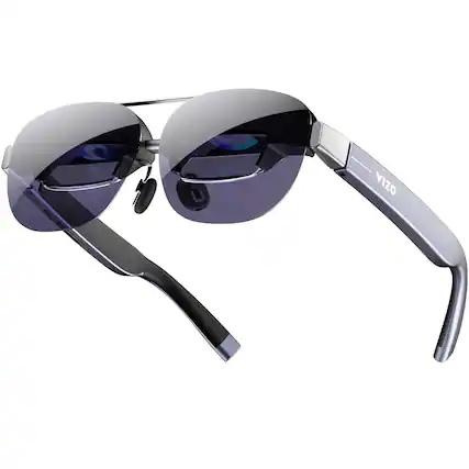 Front. TOZO - AR Glasses 160" Virtual Screen, 1800 Nits, 120Hz 1080P Micro-OLED, 2D/3D, 6.00D Myopia Adjust, 47.5° FOV, iPhone/Android - Matte Blue.