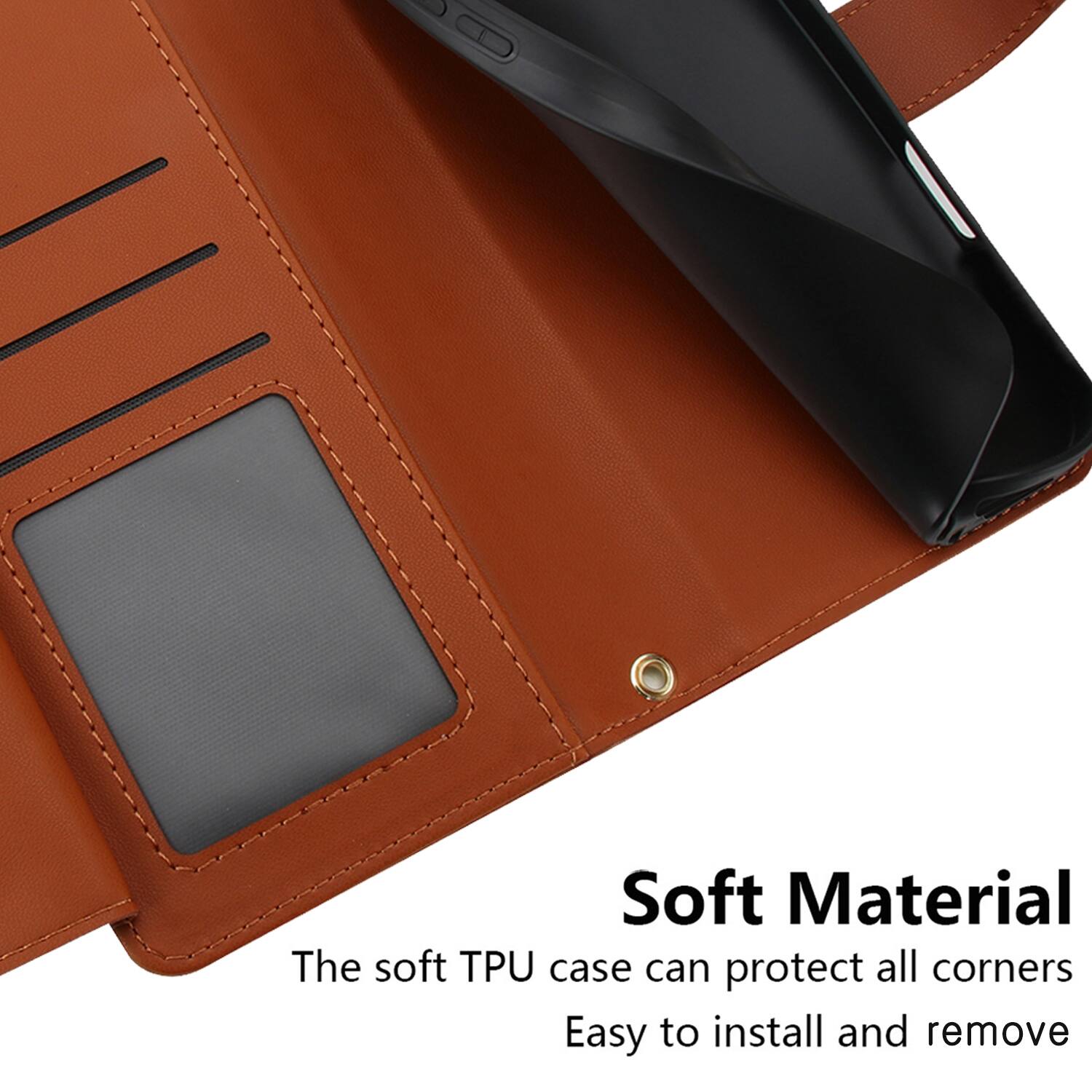 Soft Material  
The soft TPU case can protect all corners  
Easy to install and remove
