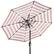 Front. Best Choice Products - Best Choice Products 10ft Solar LED Lighted Patio Umbrella w/ Tilt Adjustment, UV-Resistant Fabric - Striped Rust - Striped Rust.