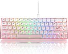 Womier - WK68 65% Keyboard Gaming Wired Creamy Mechanical Keyboard - Pink