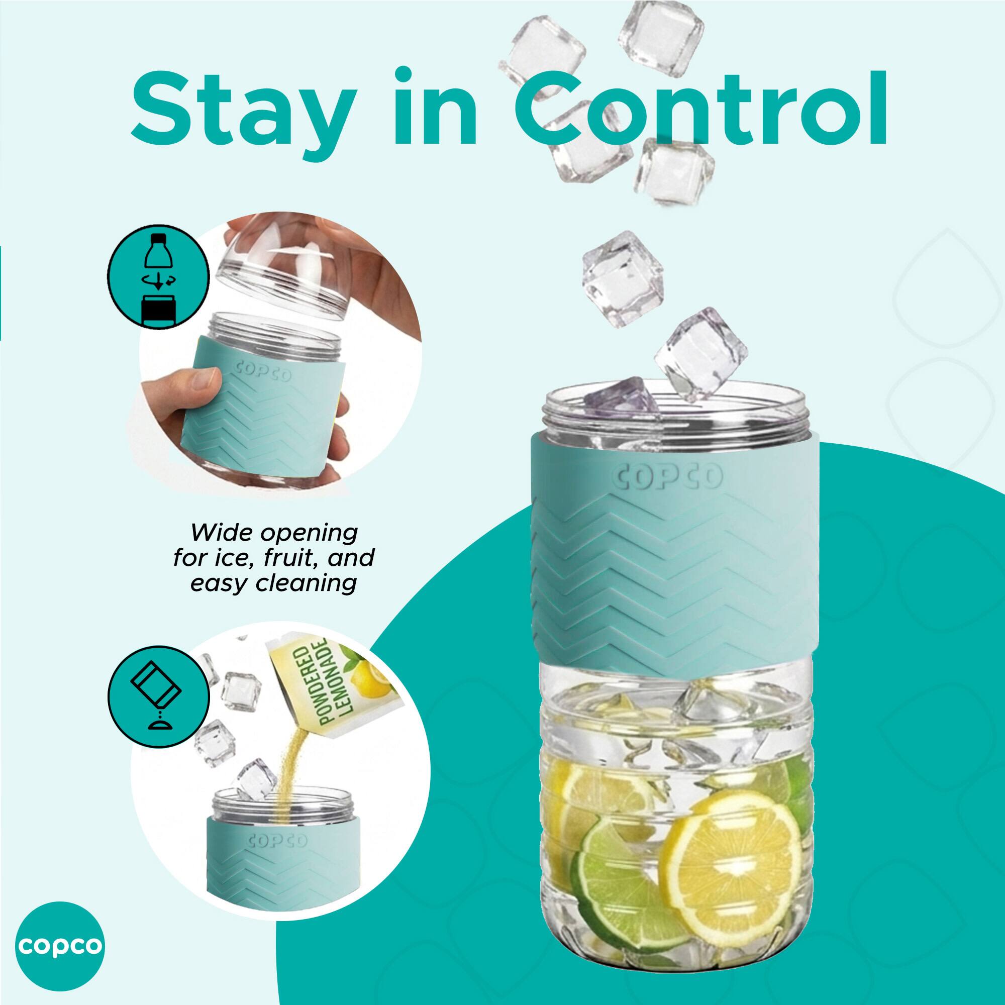 Stay in Control

Wide opening for ice, fruit, and easy cleaning

POWDERED LEMONADE

copco