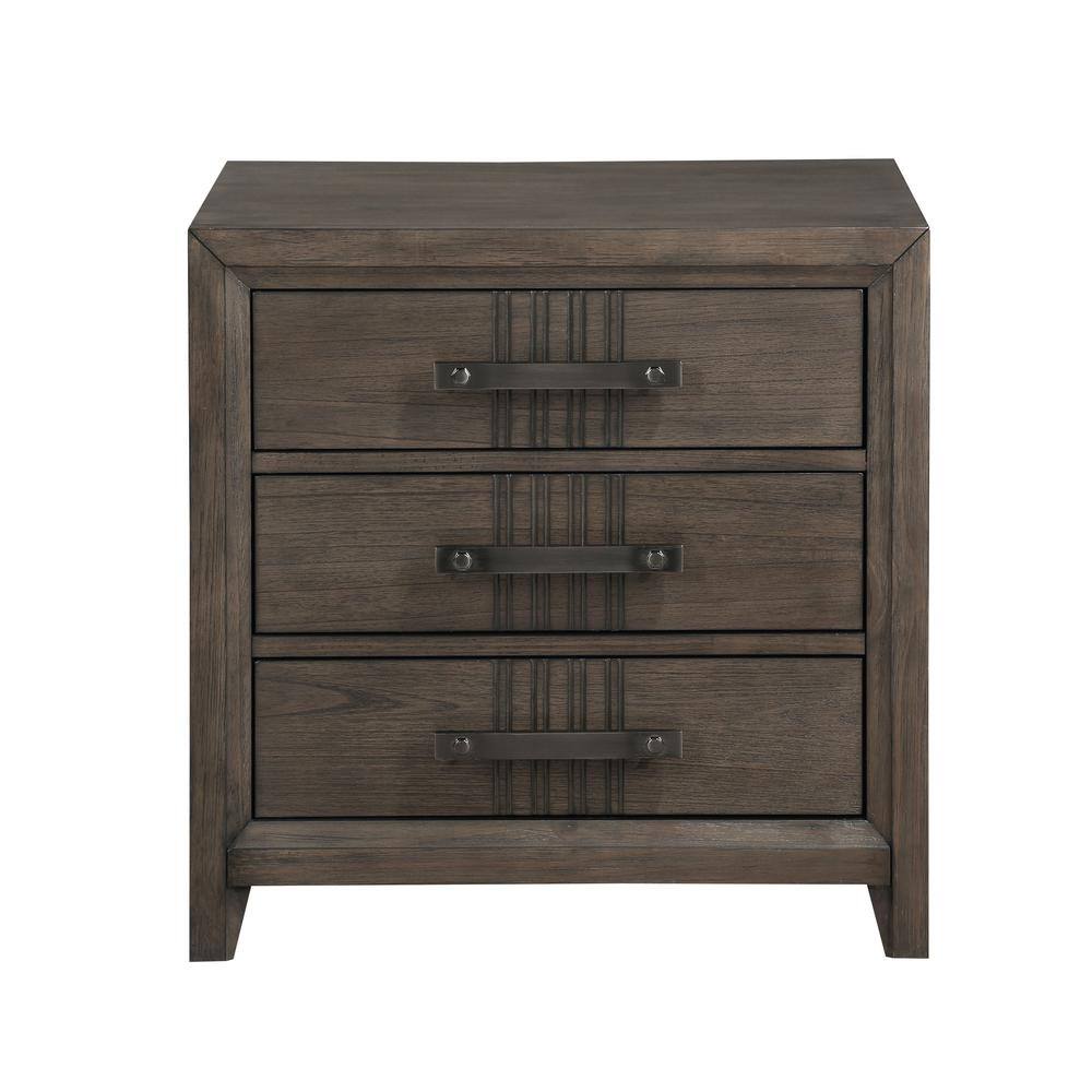 Angle. New Classic Furniture - Landon Nightstand-Walnut - Walnut.