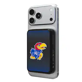 Keyscaper - Kansas Jayhawks Wireless Magnetic Power Bank - Black