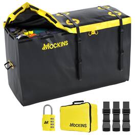 Mockins - 30 Cu Ft. Waterproof Hitch Cargo Carrier Bag (60 in. x 24 in. x 36 in.) with Buckle Straps, Lock & Carry Case