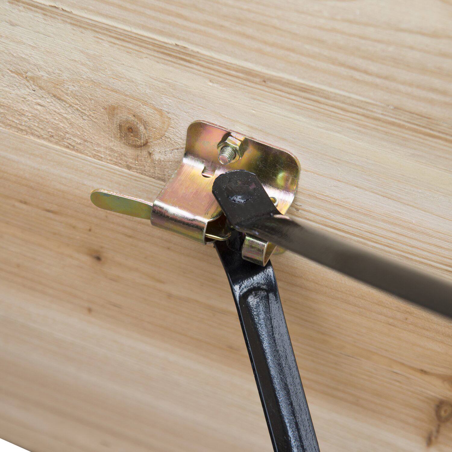 Alt View 7. Outsunny - 6' Portable Picnic Table and Bench Set, Outdoor Wooden Folding Camping Dining Table Set - Natural Wood.