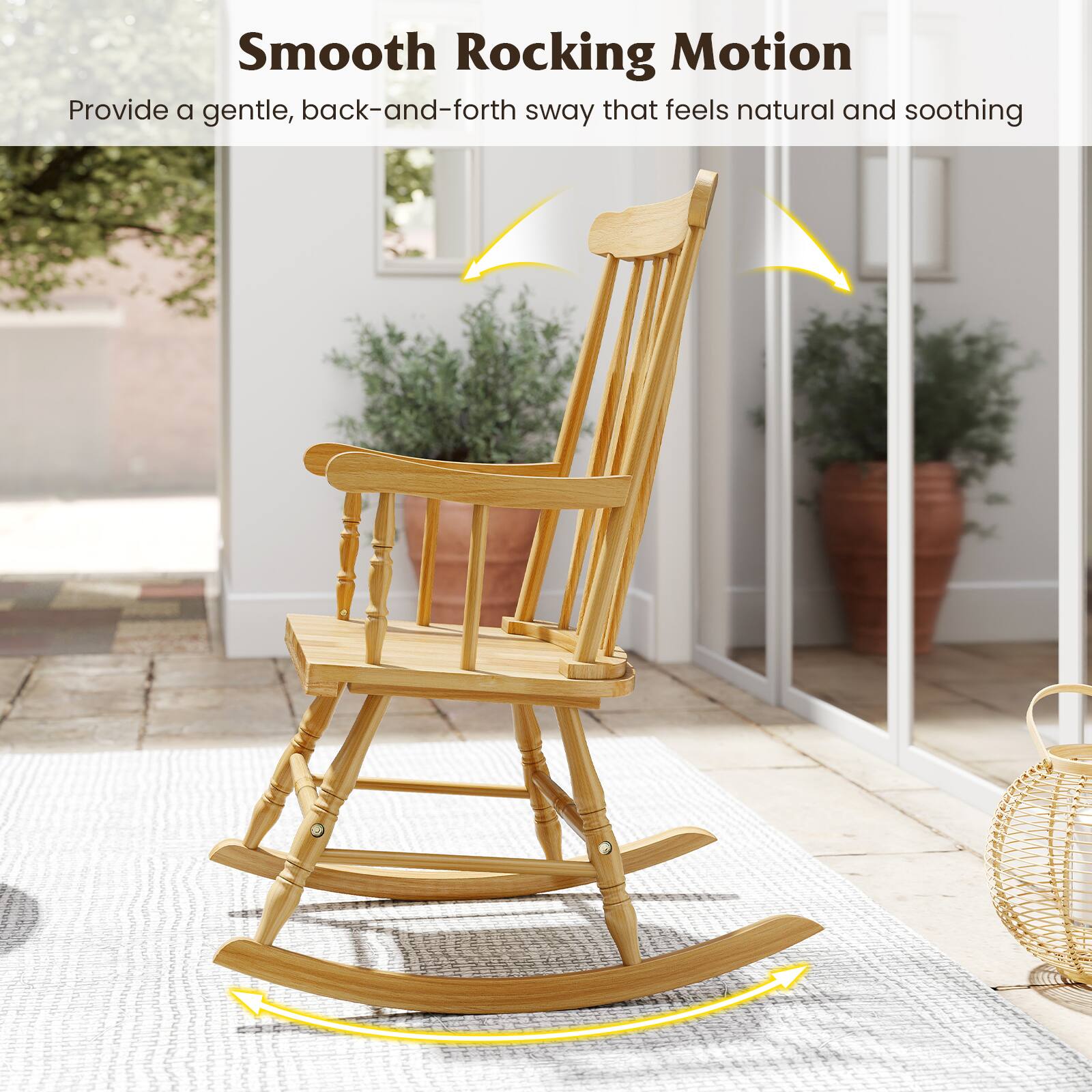 Smooth Rocking Motion  
Provide a gentle, back-and-forth sway that feels natural and soothing