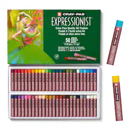 Sakura - Cray-Pas Expressionist Oil Pastel Set, 50 Sticks