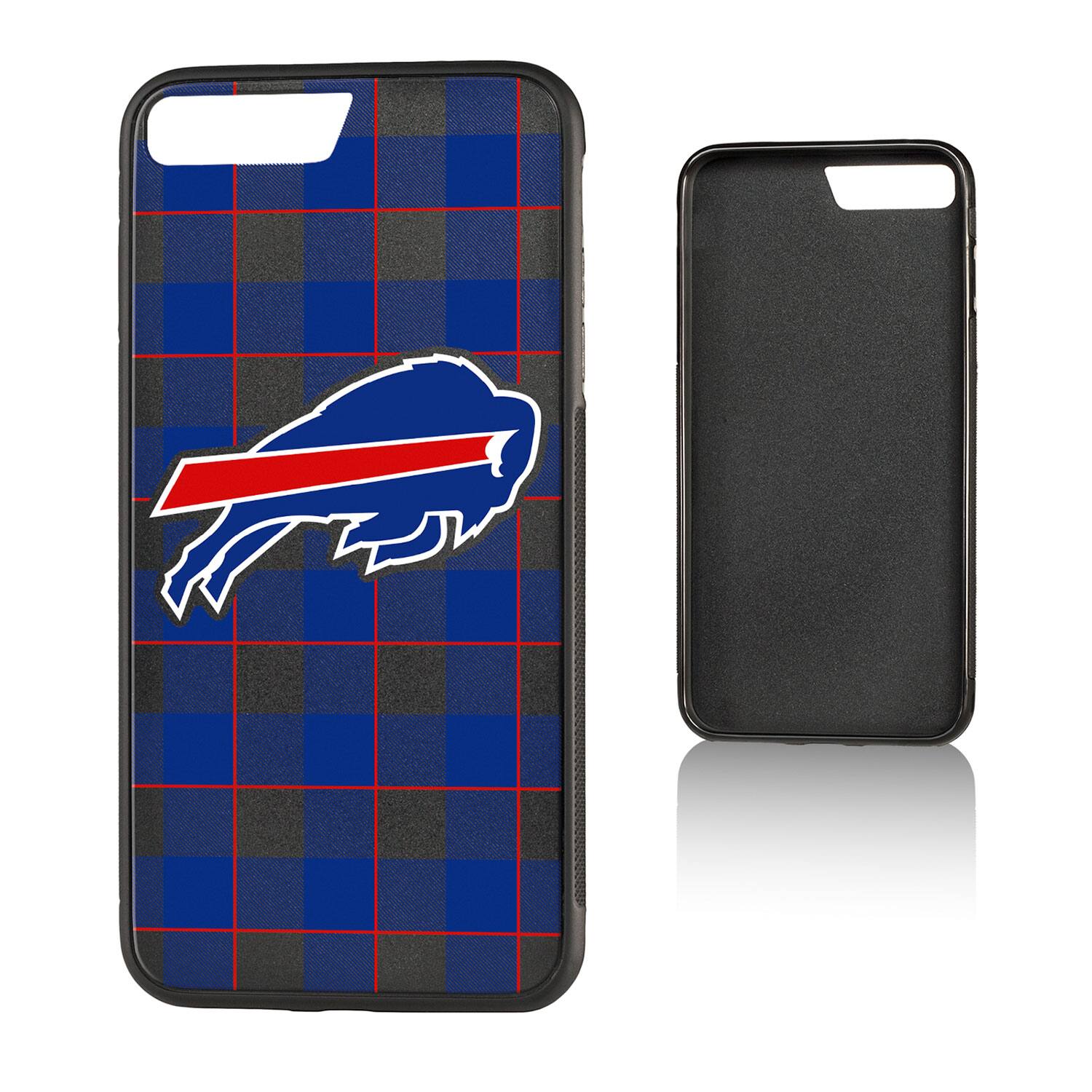 Alt View 3. Keyscaper - Buffalo Bills iPhone Plaid Design Bump Case - 13 mini - Multicolor.