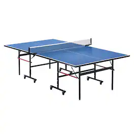 VEVOR - Ping Pong Table, Professional Table Tennis Game, Indoor MDF Portable Table Tennis Table, Foldable Ping Pong Table - Blue